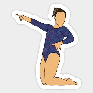 Katelyn Ohashi Gymnastics Drawing Sticker